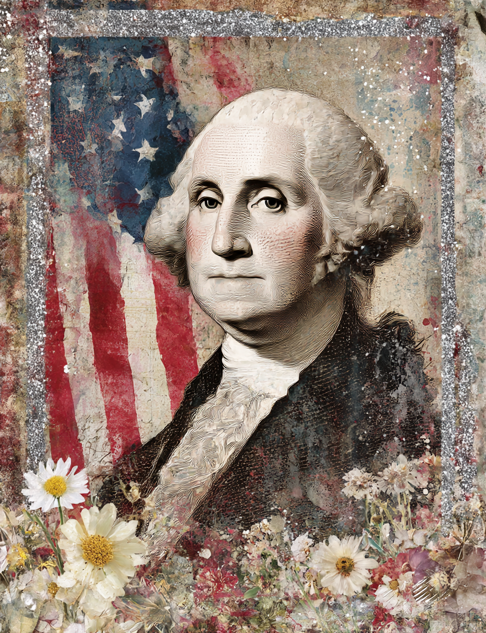 Midjourney V7 Prompts for 4th of July Mixed Media Independence