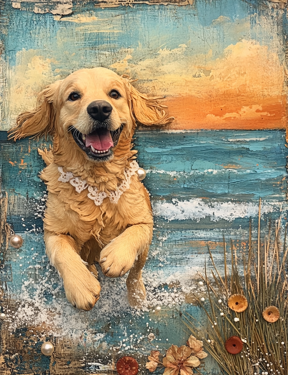 Midjourney Prompts for A Warm Sunset in the Beach Ephemera