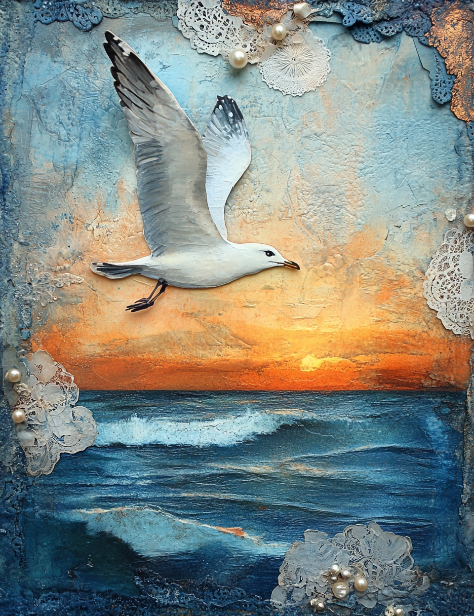 Midjourney Prompts for A Warm Sunset in the Beach Ephemera