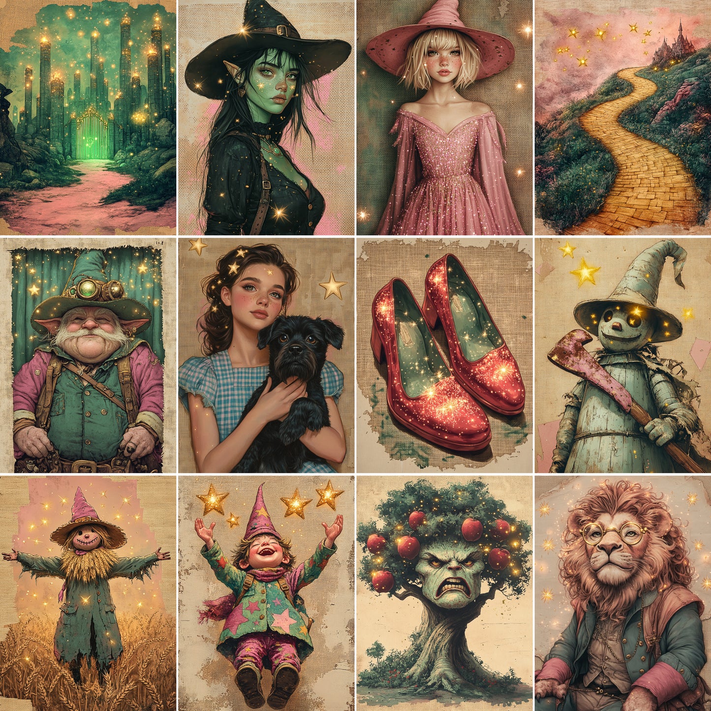 Midjourney Prompts for A Wizard in Emerald Dreams Land of Wonders