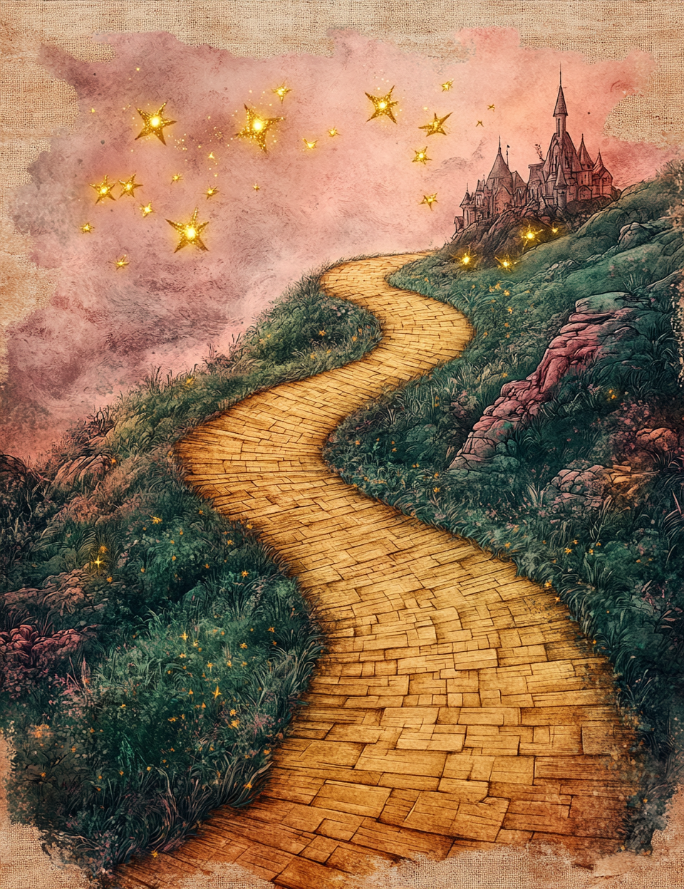 Midjourney Prompts for A Wizard in Emerald Dreams Land of Wonders