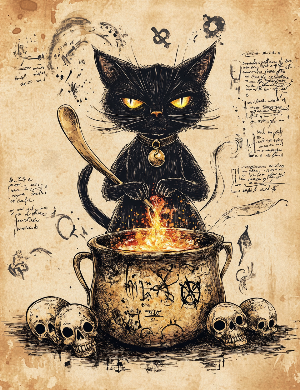 Midjourney Prompts for Alchemy Junk Journal Kit Mystical Art