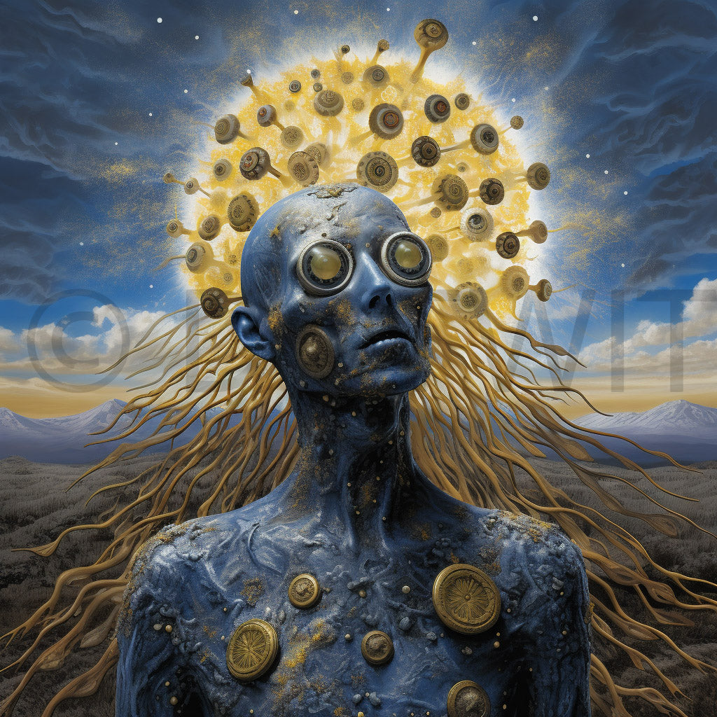 Golden Surreal Art Midjourney Prompt Commercial Use