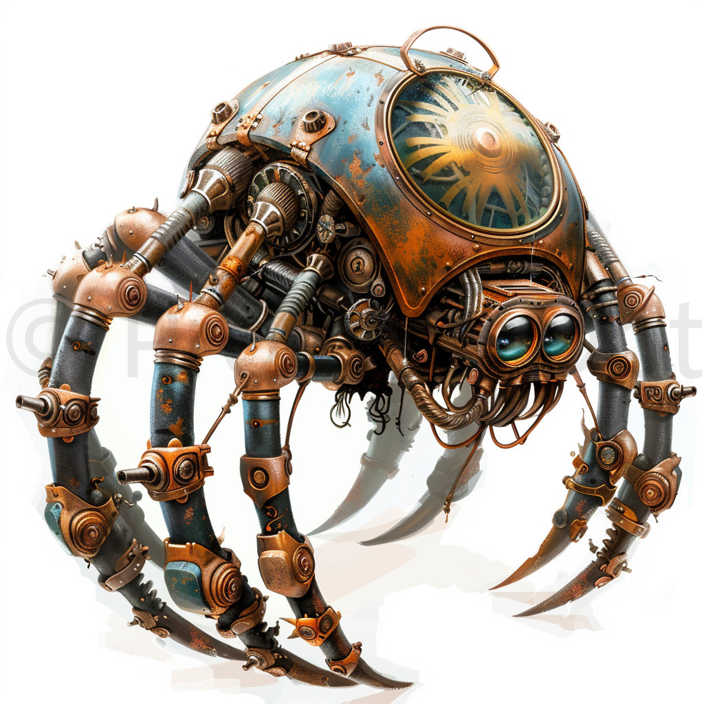 spider Steampunk Clip Art
