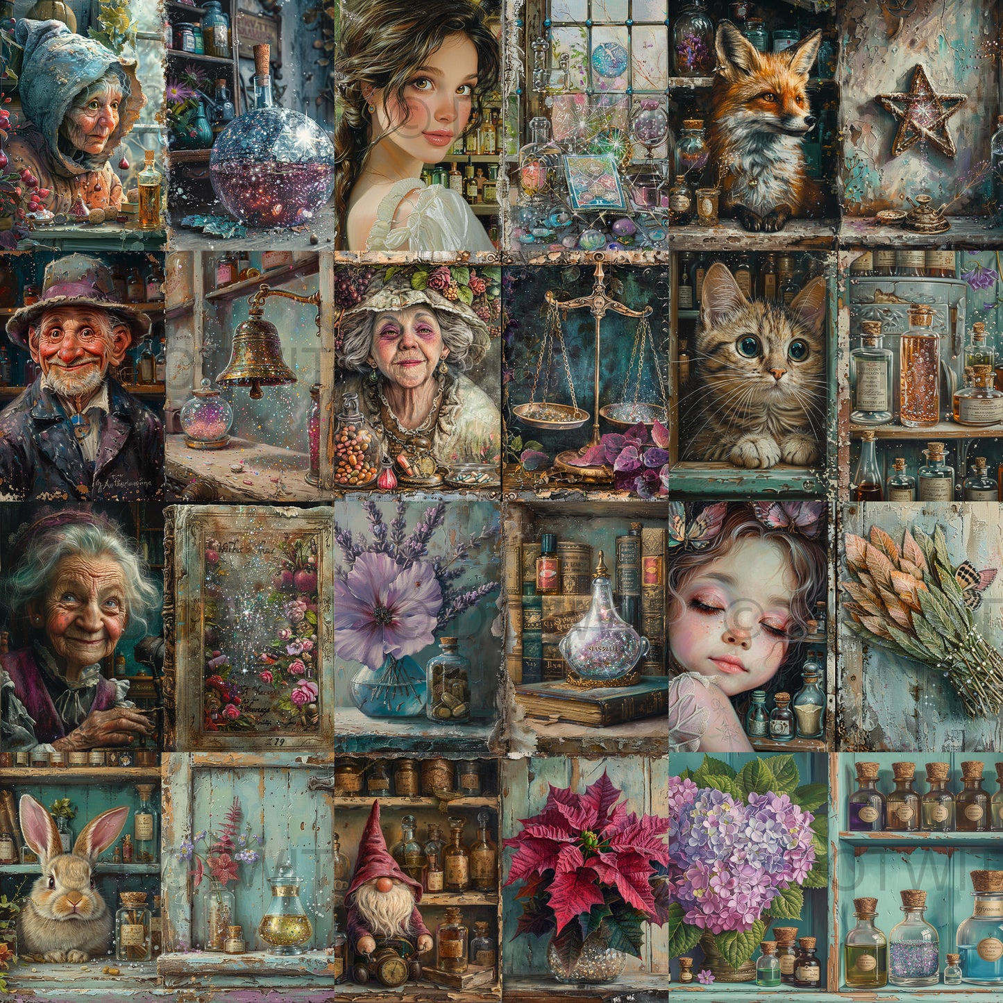 Vintage Apothecary Junk Journal Pages Midjourney Prompts