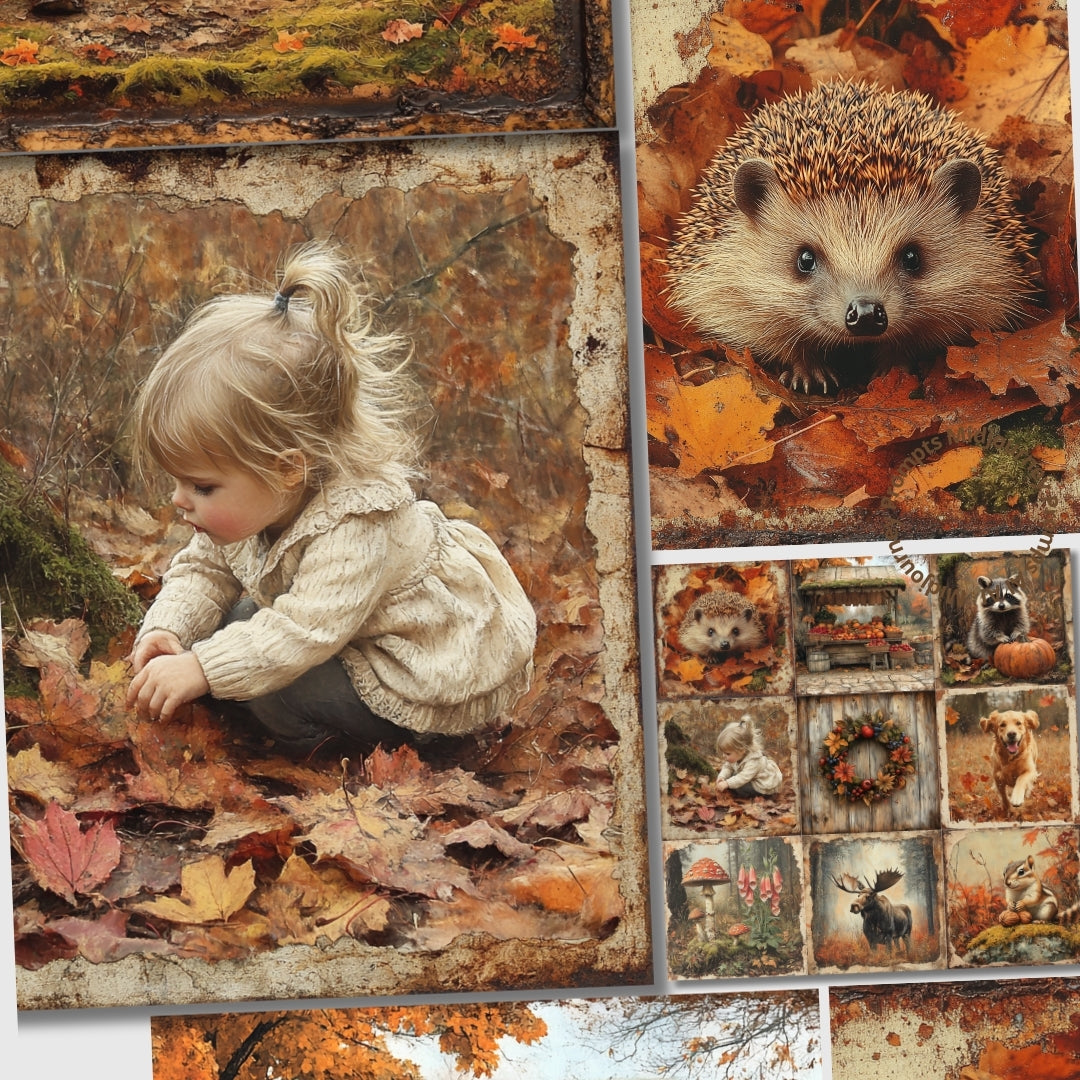 Midjourney Prompts for Photos Faded of Autumn Ephemera