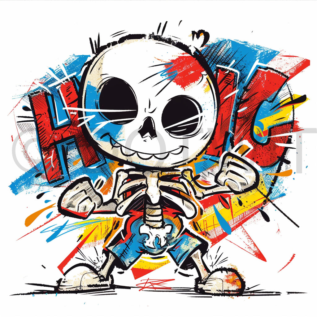skeleton dancing Boy Superhero Clipart