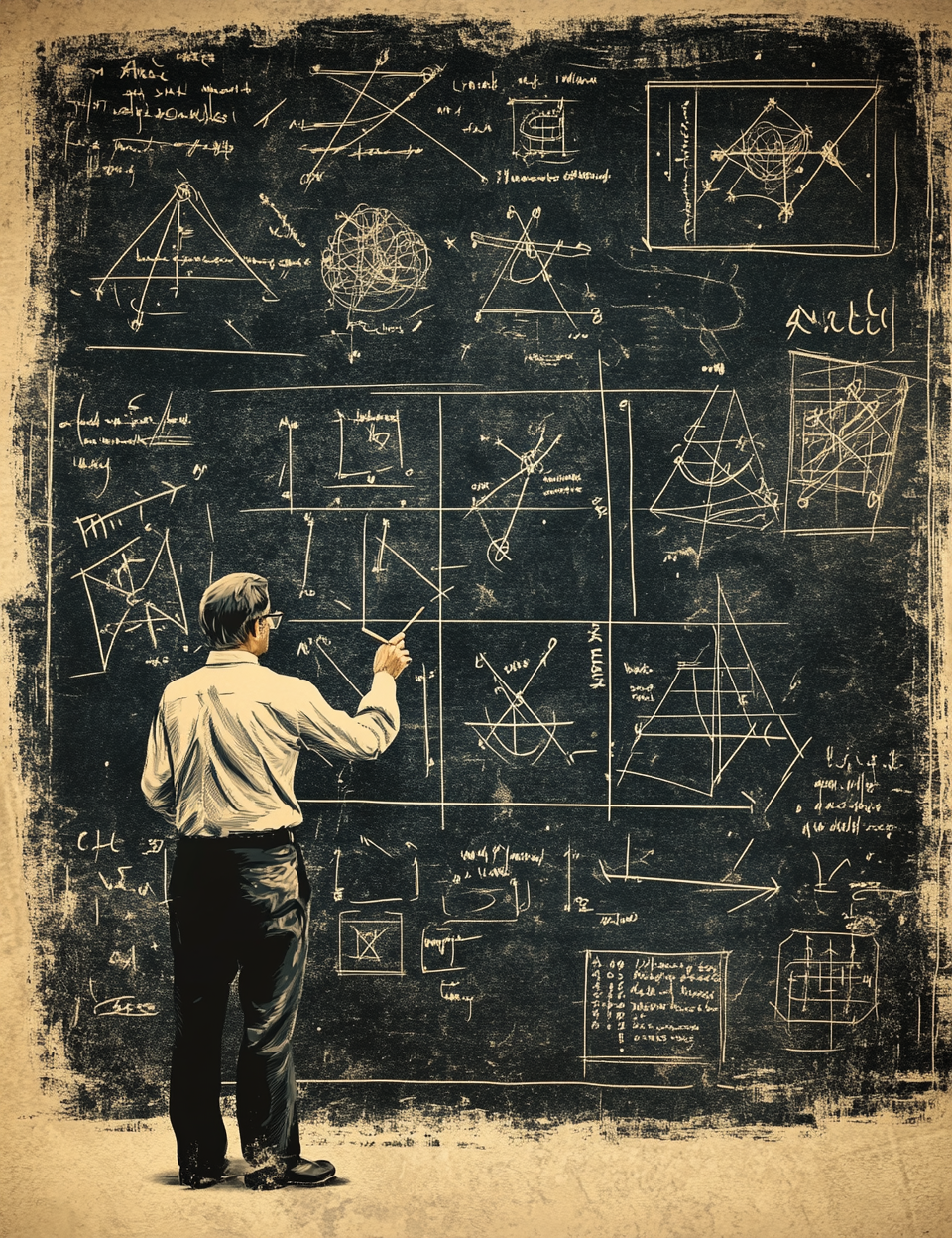 a teacher in his classroom