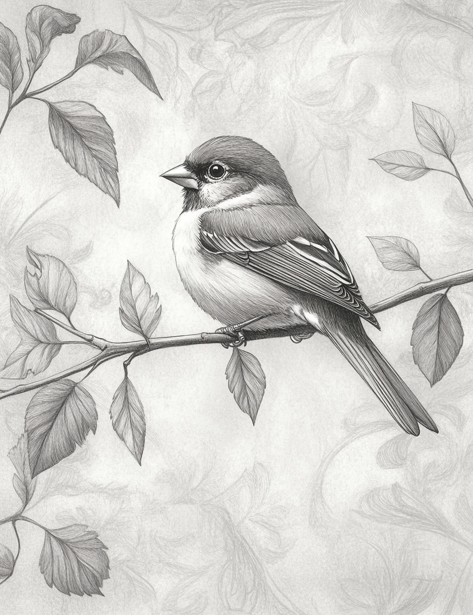 Midjourney Prompts for Handdrawn Nature And Birds Sketches