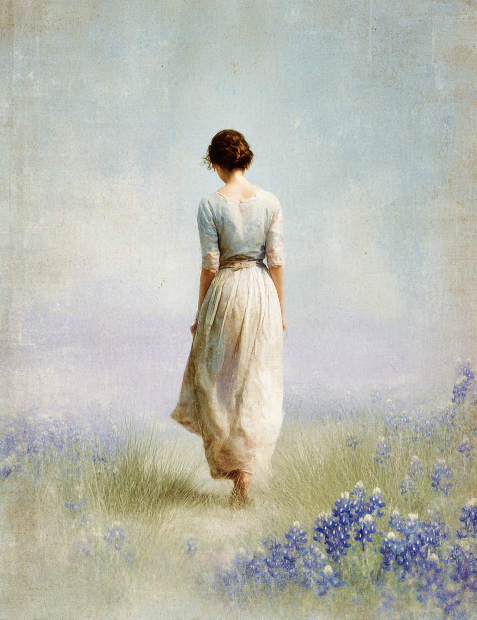 Midjourney V 7 Prompts for Bluebonnets Printable Pages