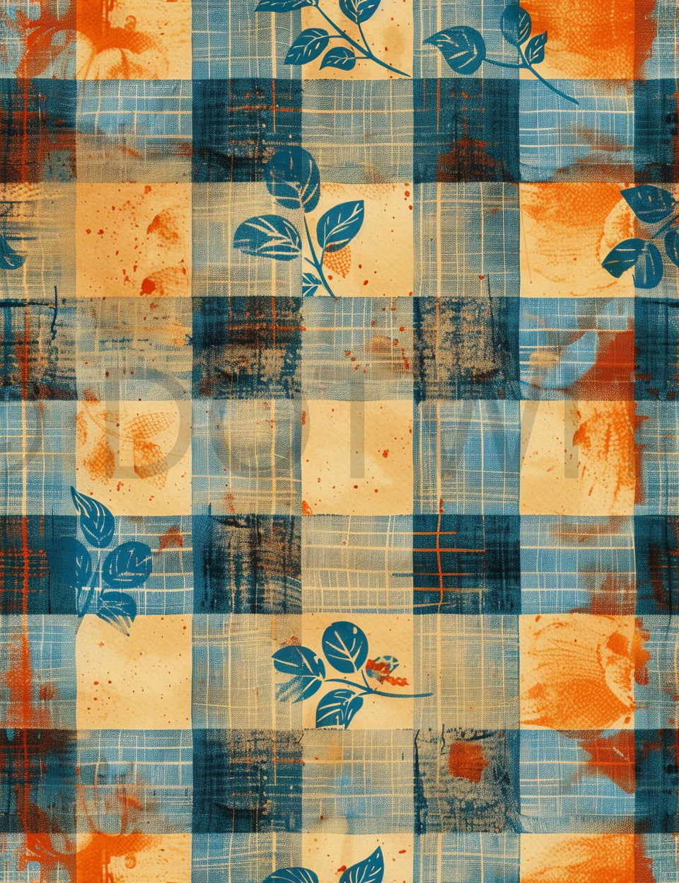 patchwork Boho Seamless Junk Journal Paper