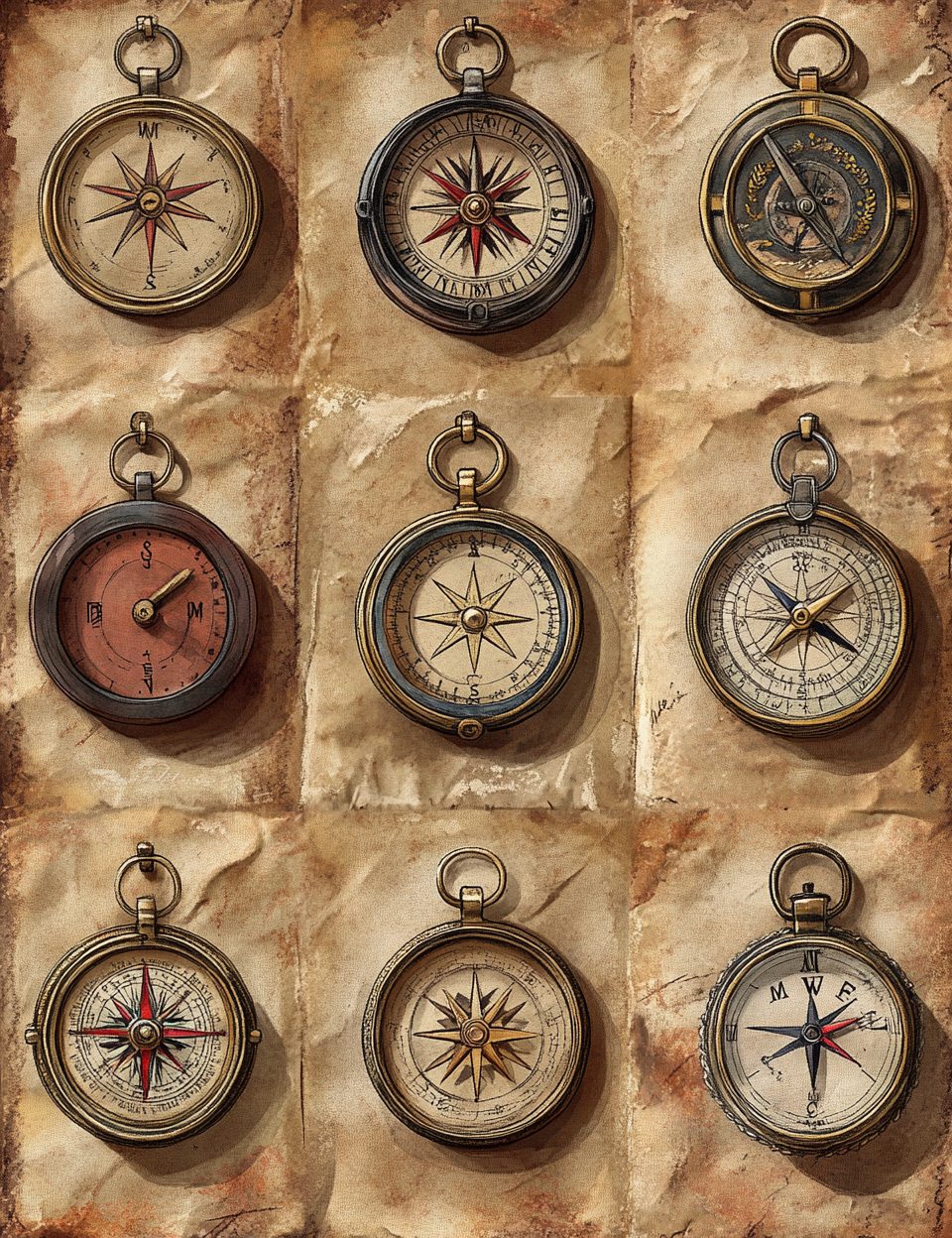 compass collection vintage cabinet of curiosities