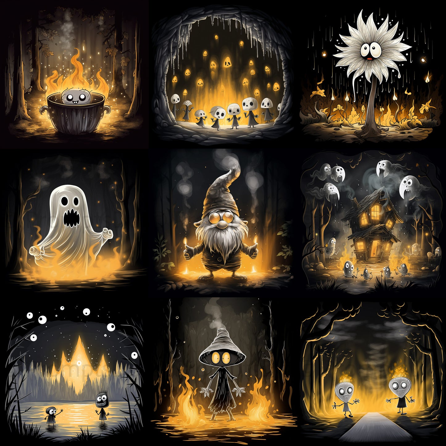 Cartoon Tshirt Designs Halloween Cliparts