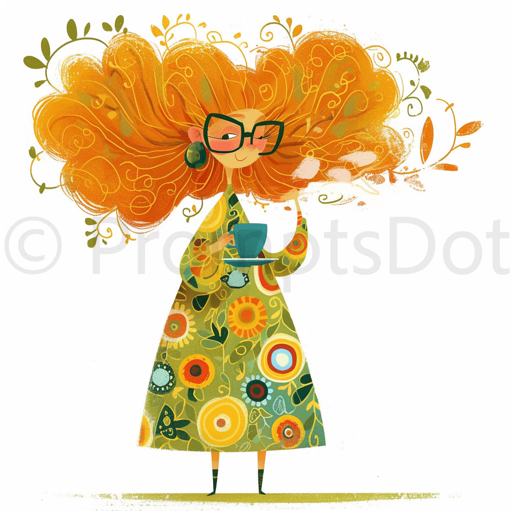a teacher Whimsical Childrens Book Characters