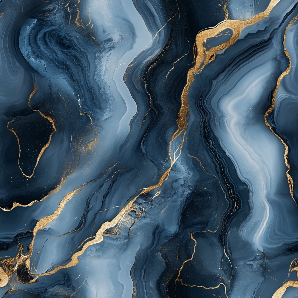 blue pattern Midjourney Prompts For Colorful Marble Seamless Patterns