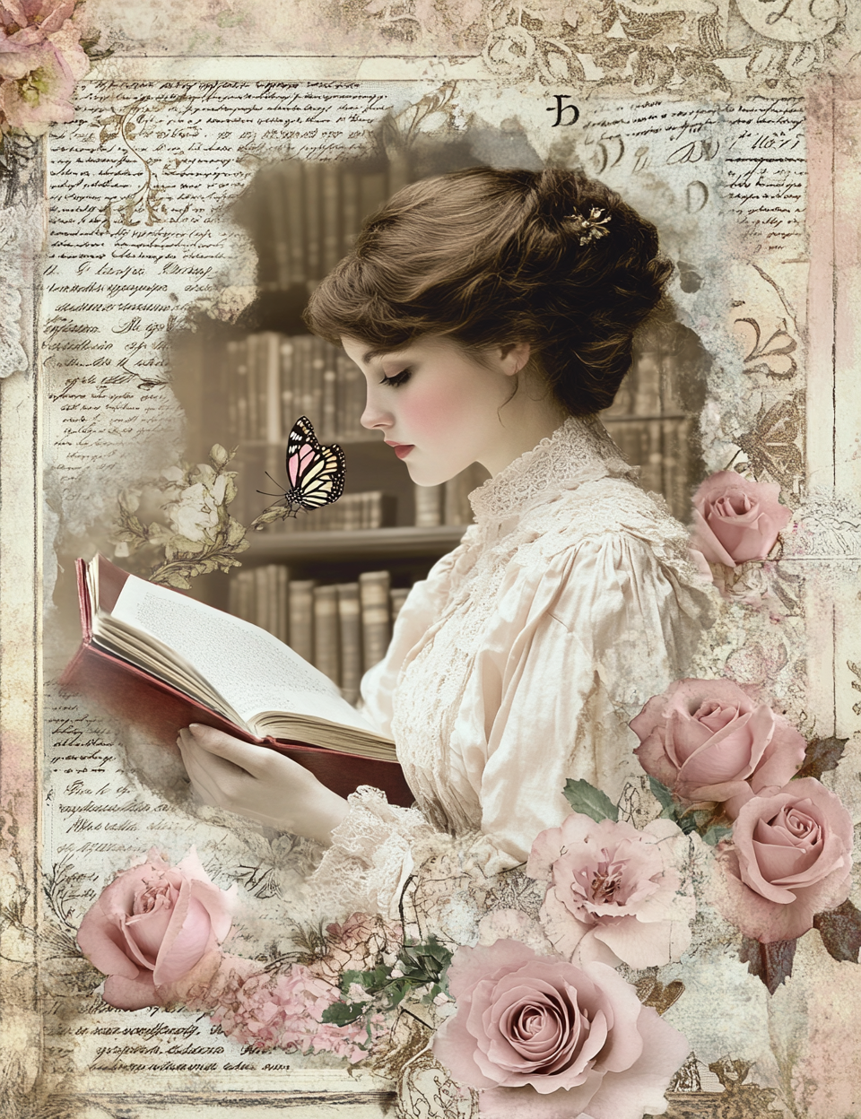 Midjourney Prompts for Coquette Valentines Printable Papers