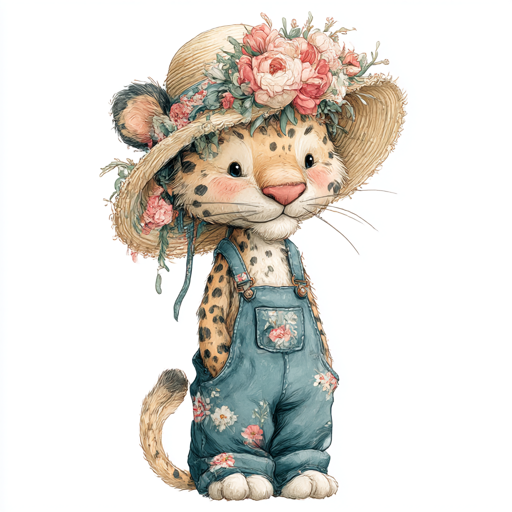 Midjourney v7 Prompts for Cute Cottage Country Spring Animals