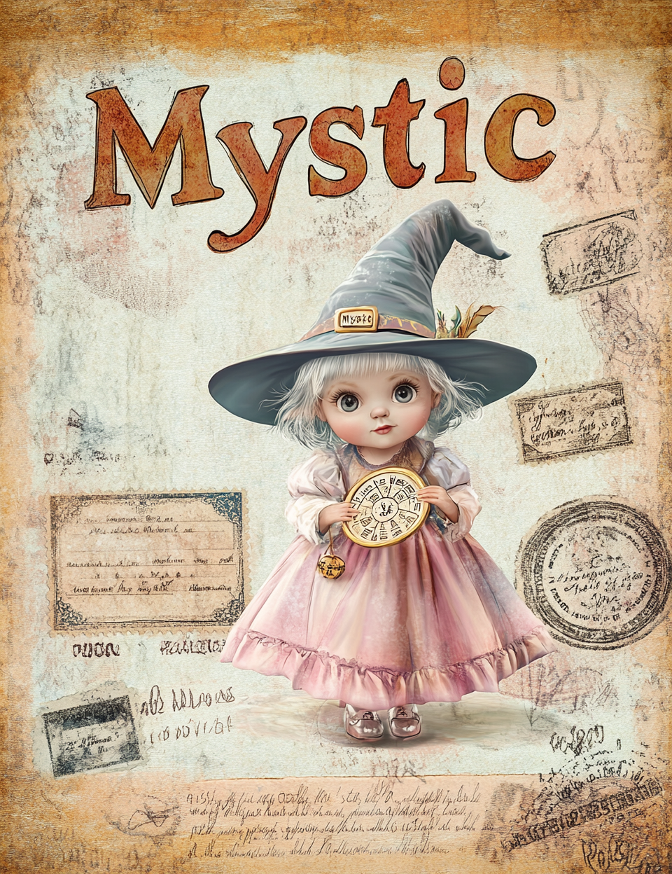 Midjourney Prompts for Cute Horror Tickets with Spooky Text