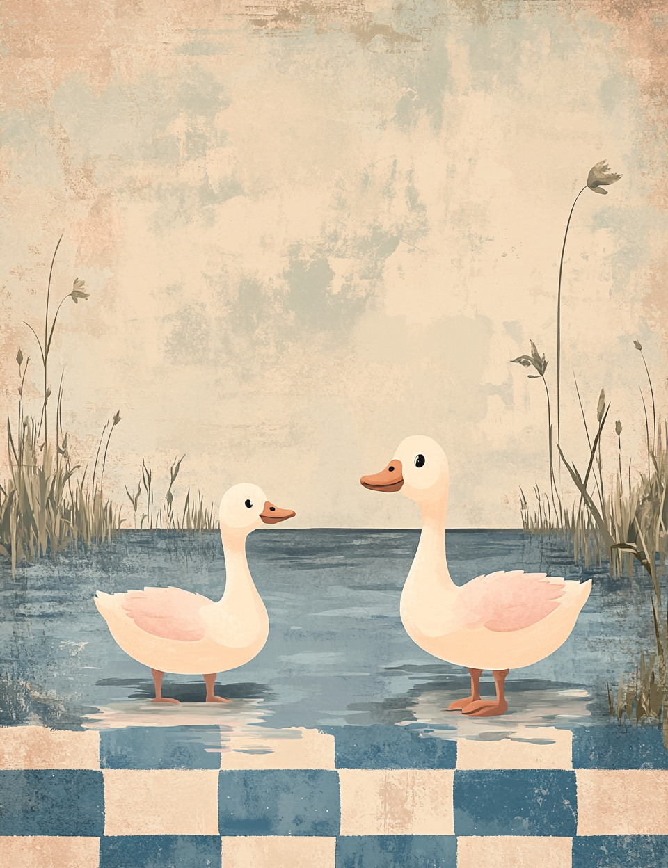 Midjourney Prompts for Cute Farmhouse Blue Spring Junk Journals