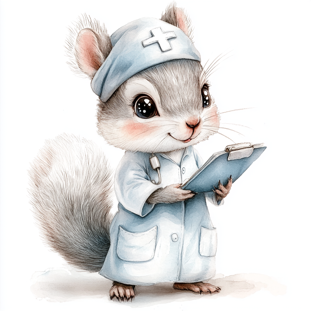 Midjourney Prompts for Cute Nurse Characters Medical Animals