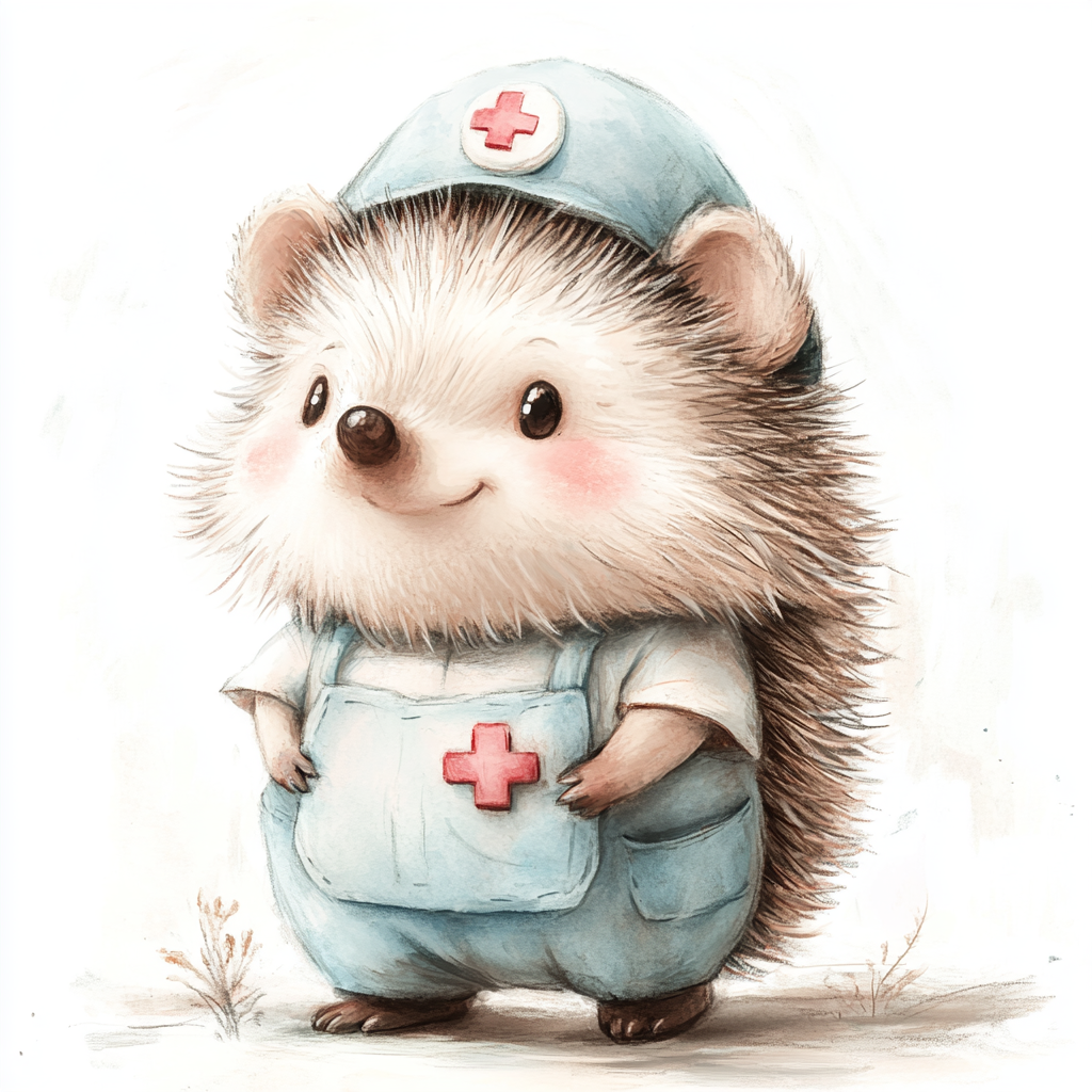 Midjourney Prompts for Cute Nurse Characters Medical Animals