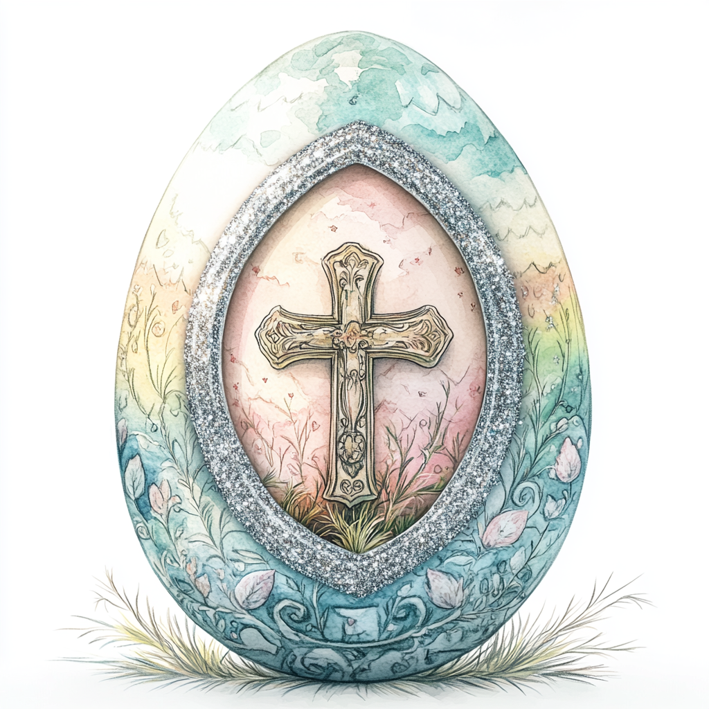 Midjourney Prompts for Vintage Elegant Easter Eggs Clipart