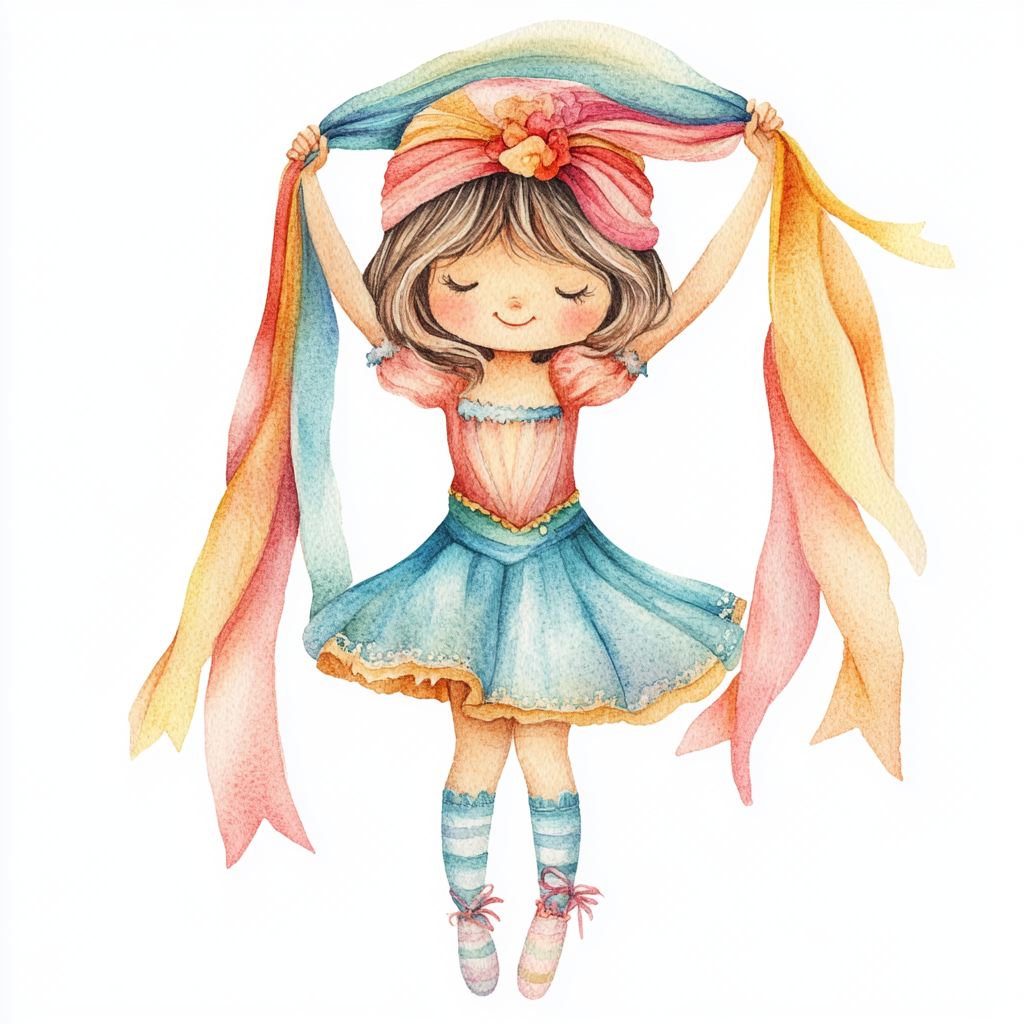Midjourney Prompts for Cute Nursery Circus Clipart Set