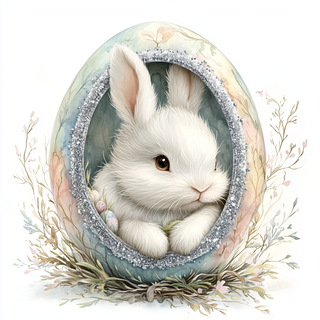 Midjourney Prompts for Vintage Elegant Easter Eggs Clipart