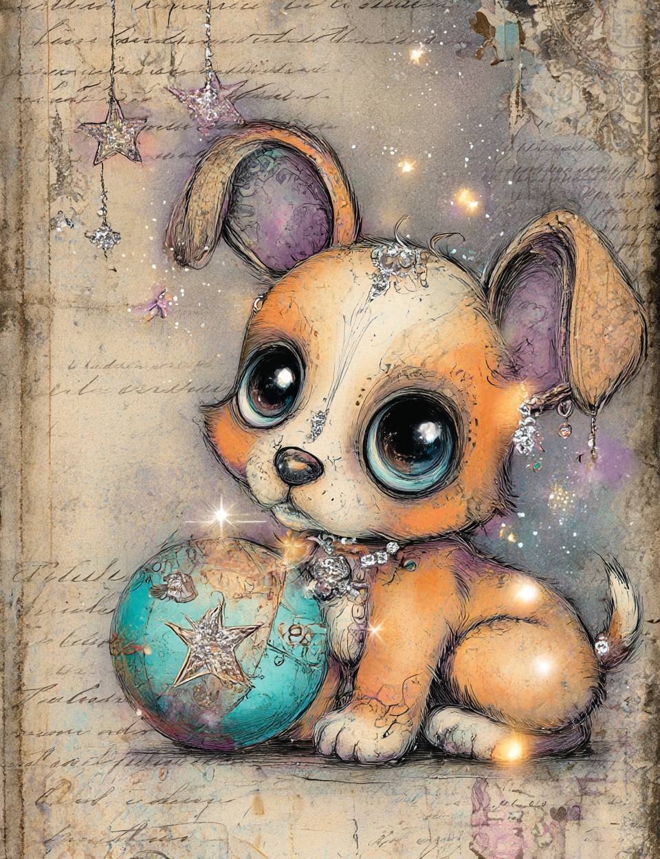 Midjourney V 7 Prompts for Cute Steampunk Junk Journal Art