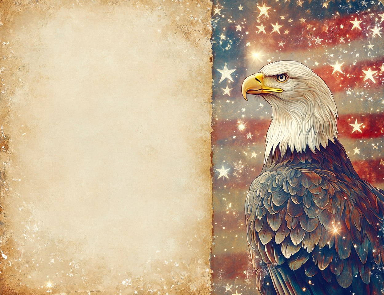Midjourney Prompts for DOUBLE Pages 4th of July Stars and Stripes