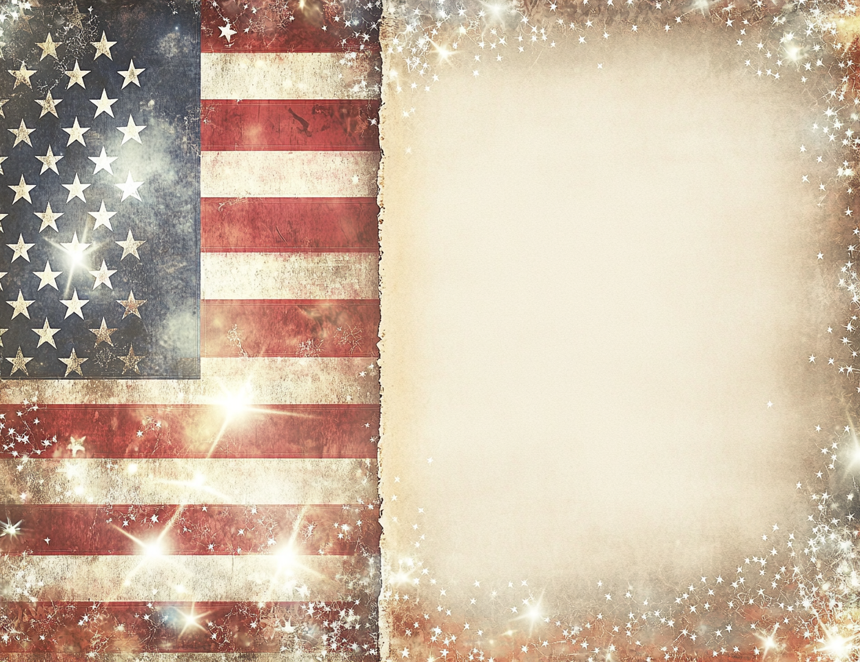 Midjourney Prompts for DOUBLE Pages 4th of July Stars and Stripes