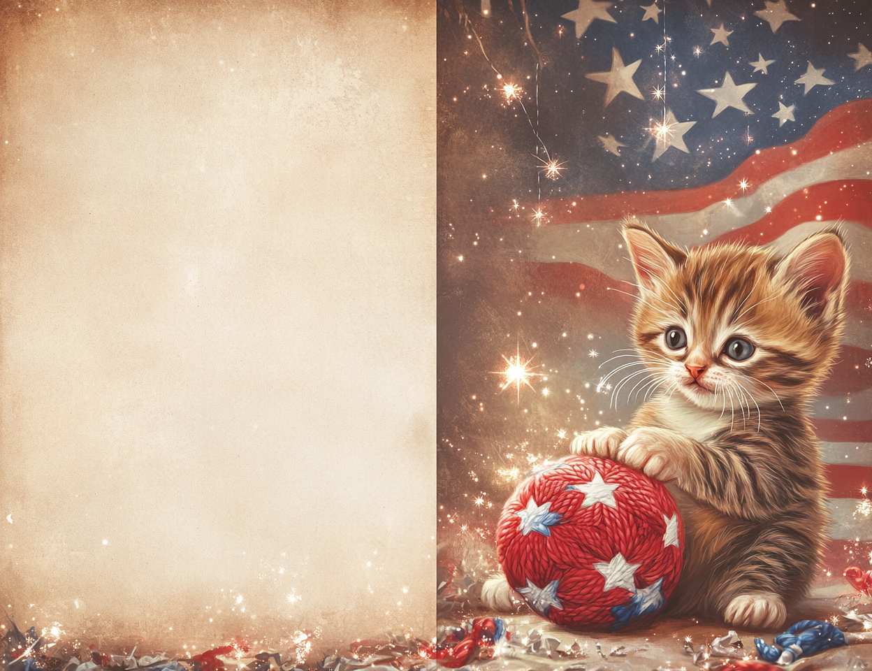 Midjourney Prompts for DOUBLE Pages 4th of July Stars and Stripes