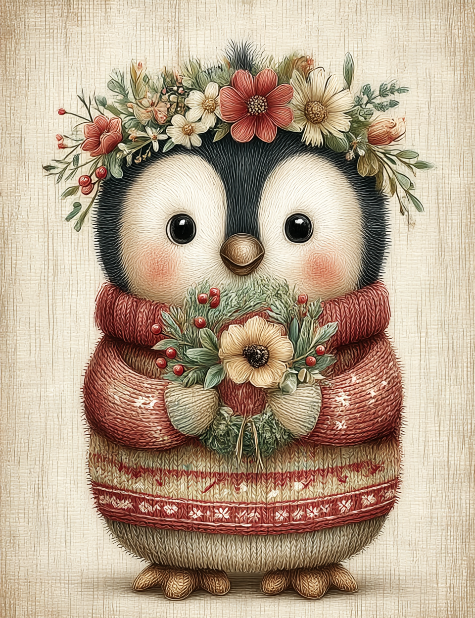 Midjourney V 7 Prompts for DUAL Cozy Wood Christmas Pages