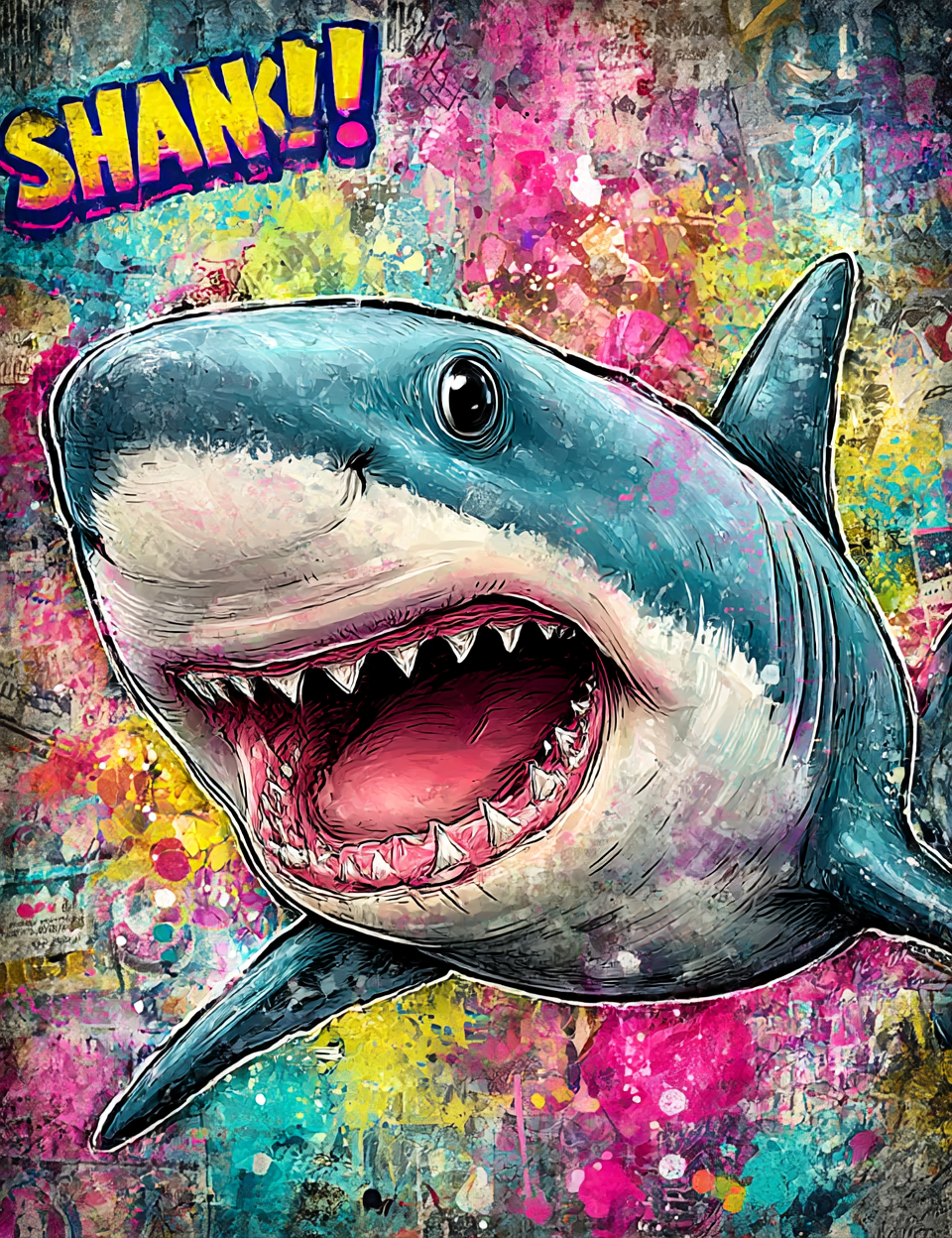 Midjourney V 7 Prompts for DUAL Graffiti Pop Art Junk Journal