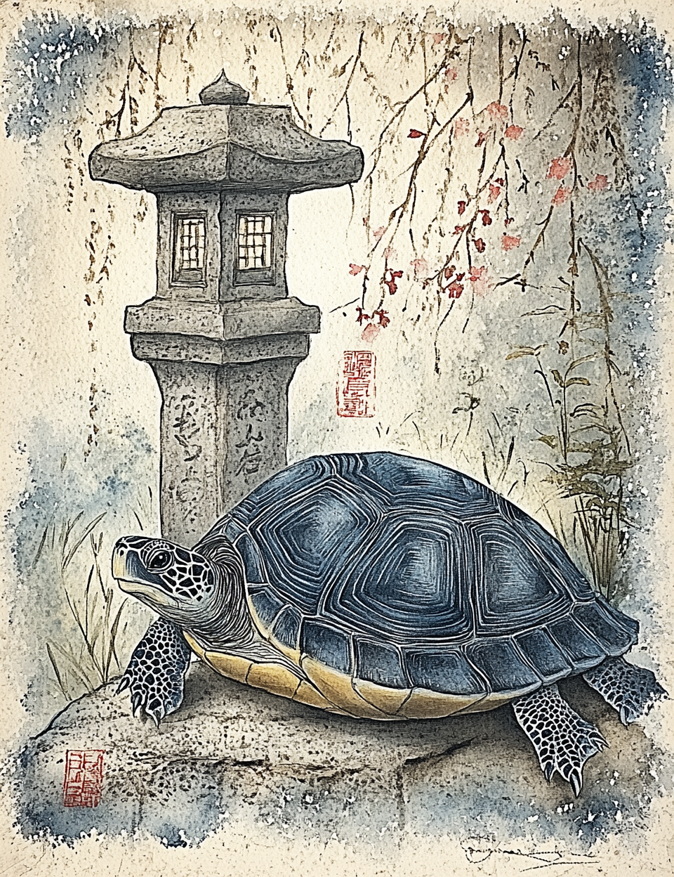 Midjourney V 7 Prompts for DUAL Japanese Samurai Pages
