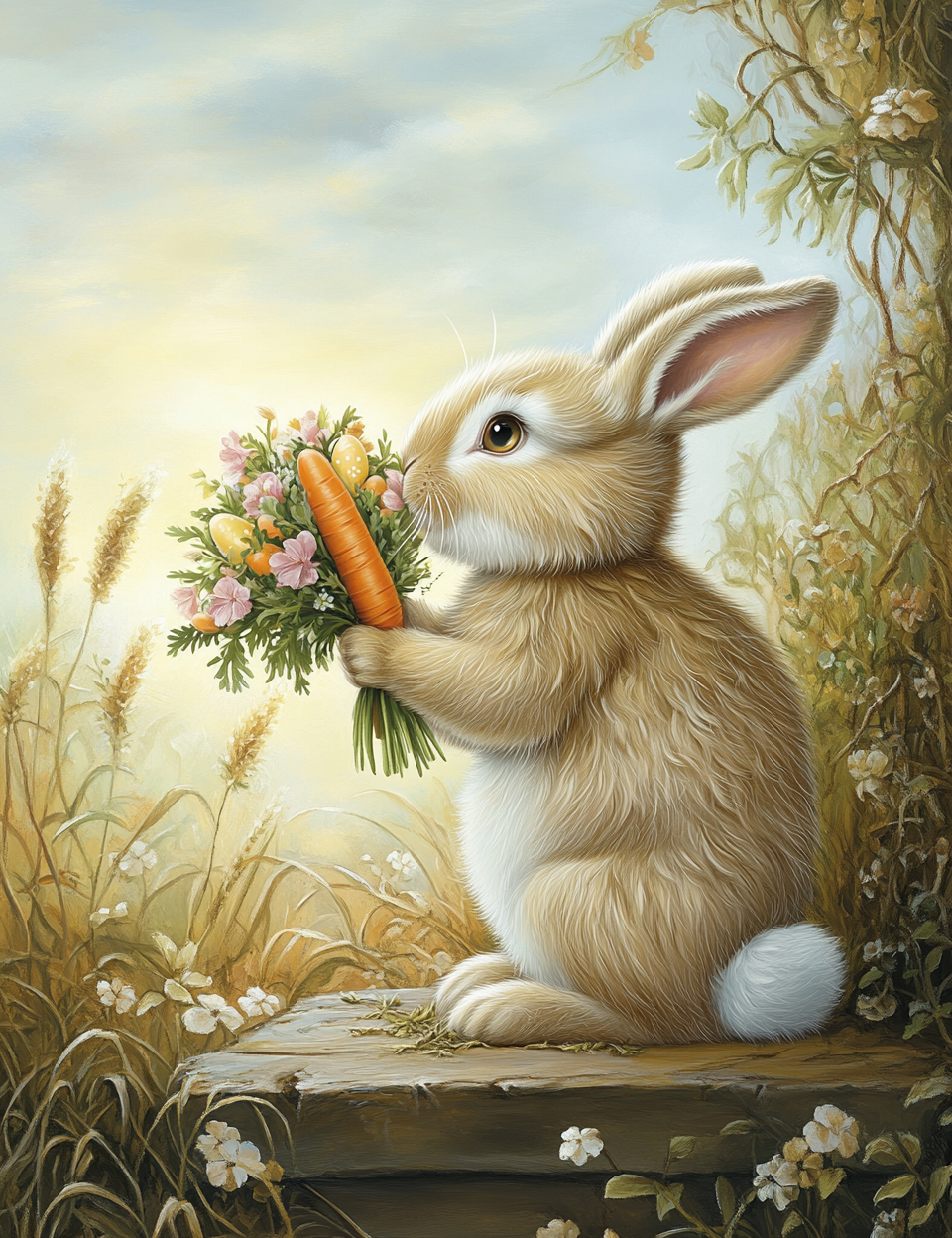 Midjourney V 6.1 Prompts for DUAL Pastel Easter Junk Journal Pages