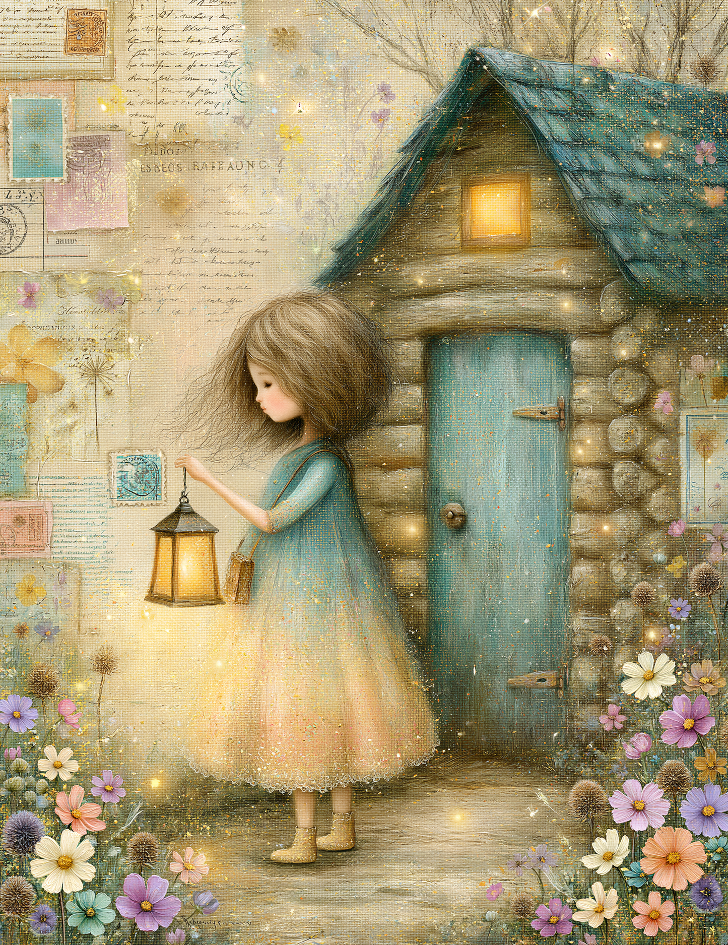 Midjourney V 8.1 Prompts for DUAL Spring Bear Cottage Digital Pages