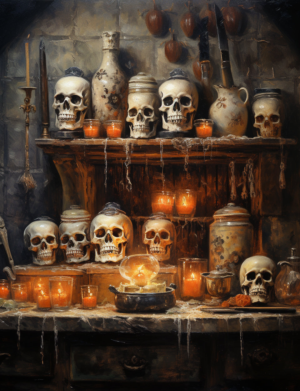 an apothecary Midjourney Prompts For Dark Academia Apothecary Digital Papers