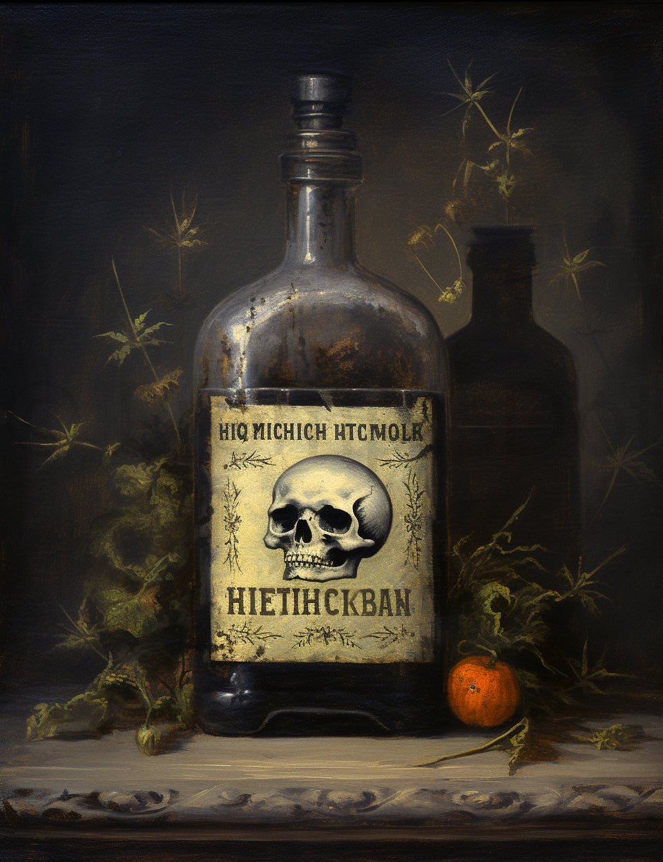 a potion Midjourney Prompts For Dark Academia Apothecary Digital Papers