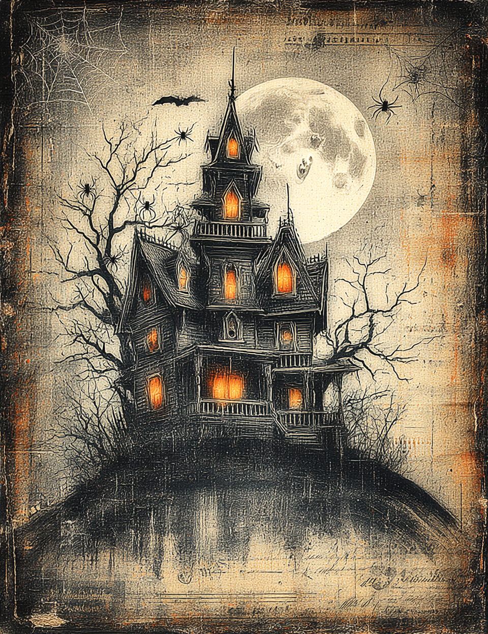 Midjourney V 7 Prompts for DUAL Dark Moody Silhouettes Gothic Pages