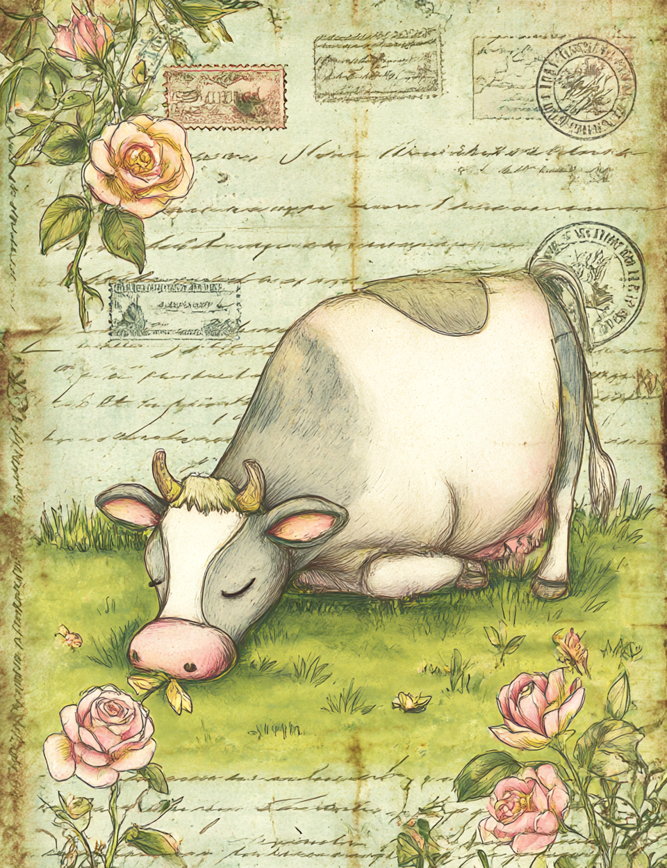 Midjourney V7 Prompts for Delicate Watercolor Roses Shabby Ephemera