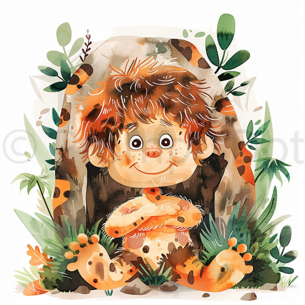 caveman clipart