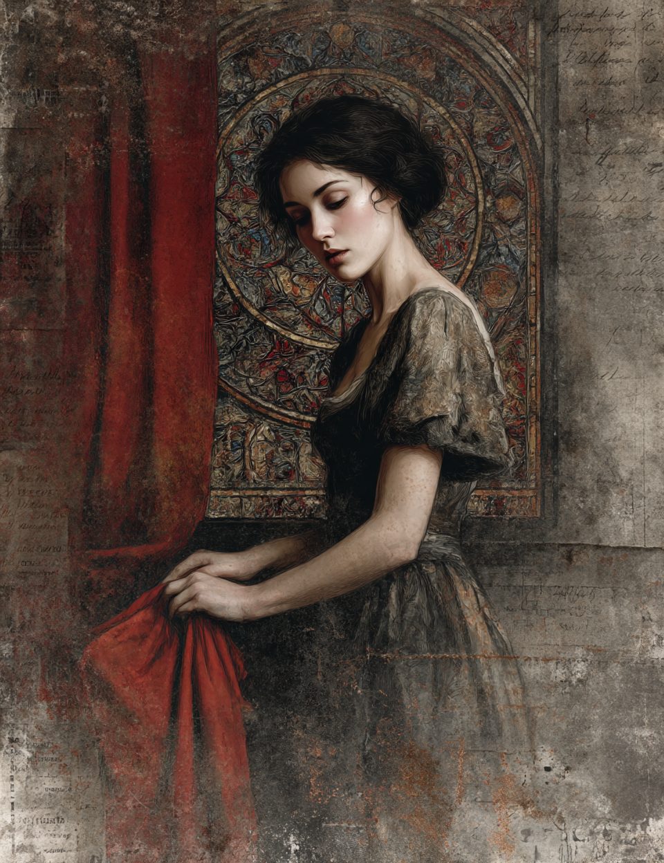 Midjourney V 7 Prompts for Dragon of Red Blood Junk Journals