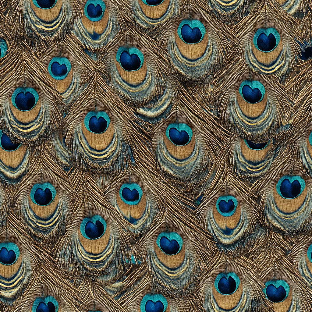 Peacock Midjourney Prompts For Faux Animal Print Seamless Patterns