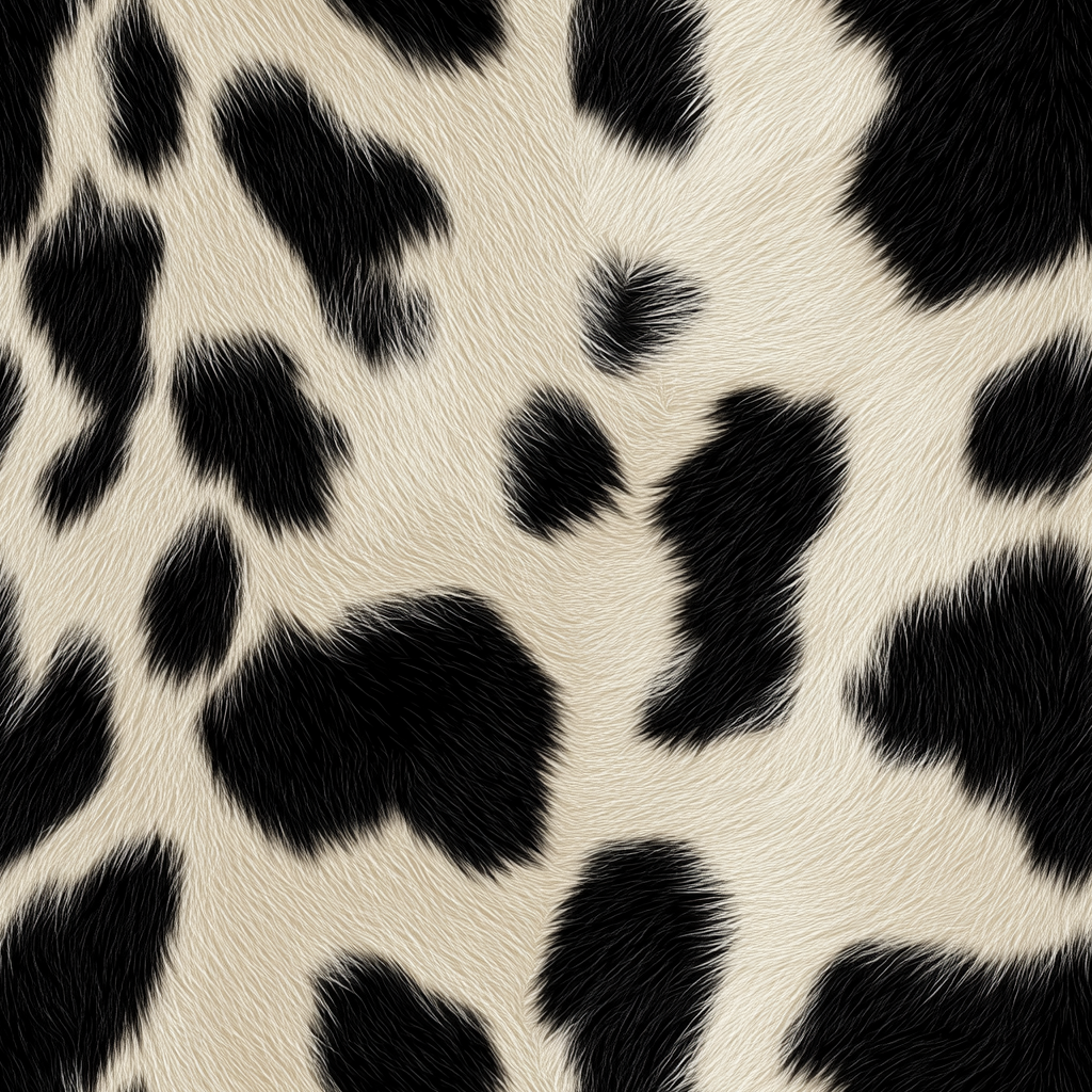 Cow Midjourney Prompts For Faux Animal Print Seamless Patterns