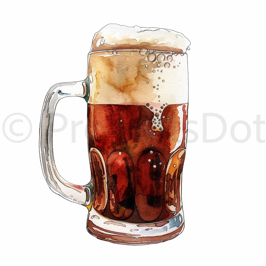 beer Fathers Day Watercolors