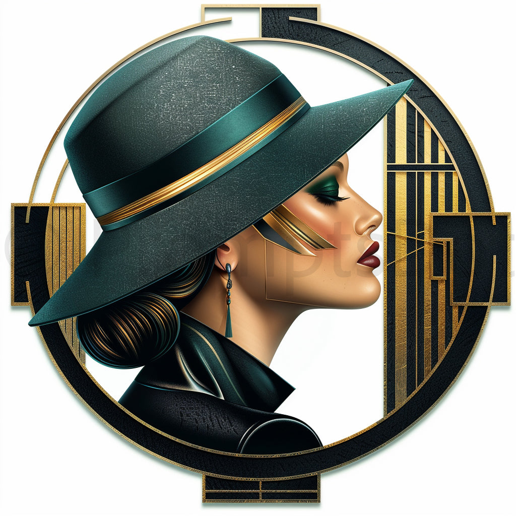 flapper girl clipart