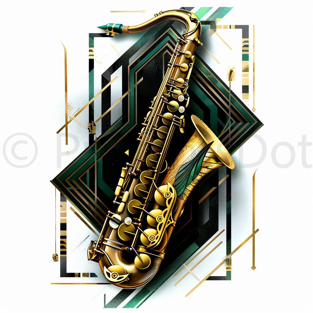 jazz Flapper Girl Art Deco Clipart