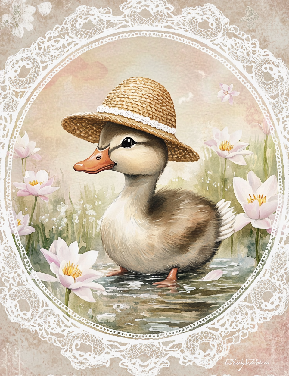 Midjourney Prompts for Vintage Floral Printable Pages with Animals