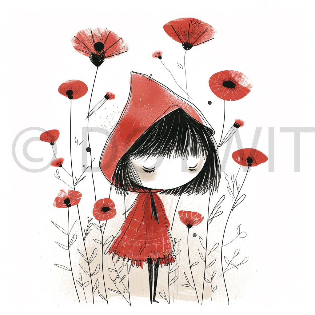 little red hood clipart